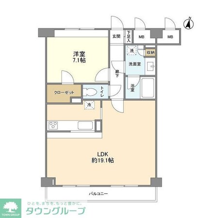 グランハイツ南雪谷の物件間取画像